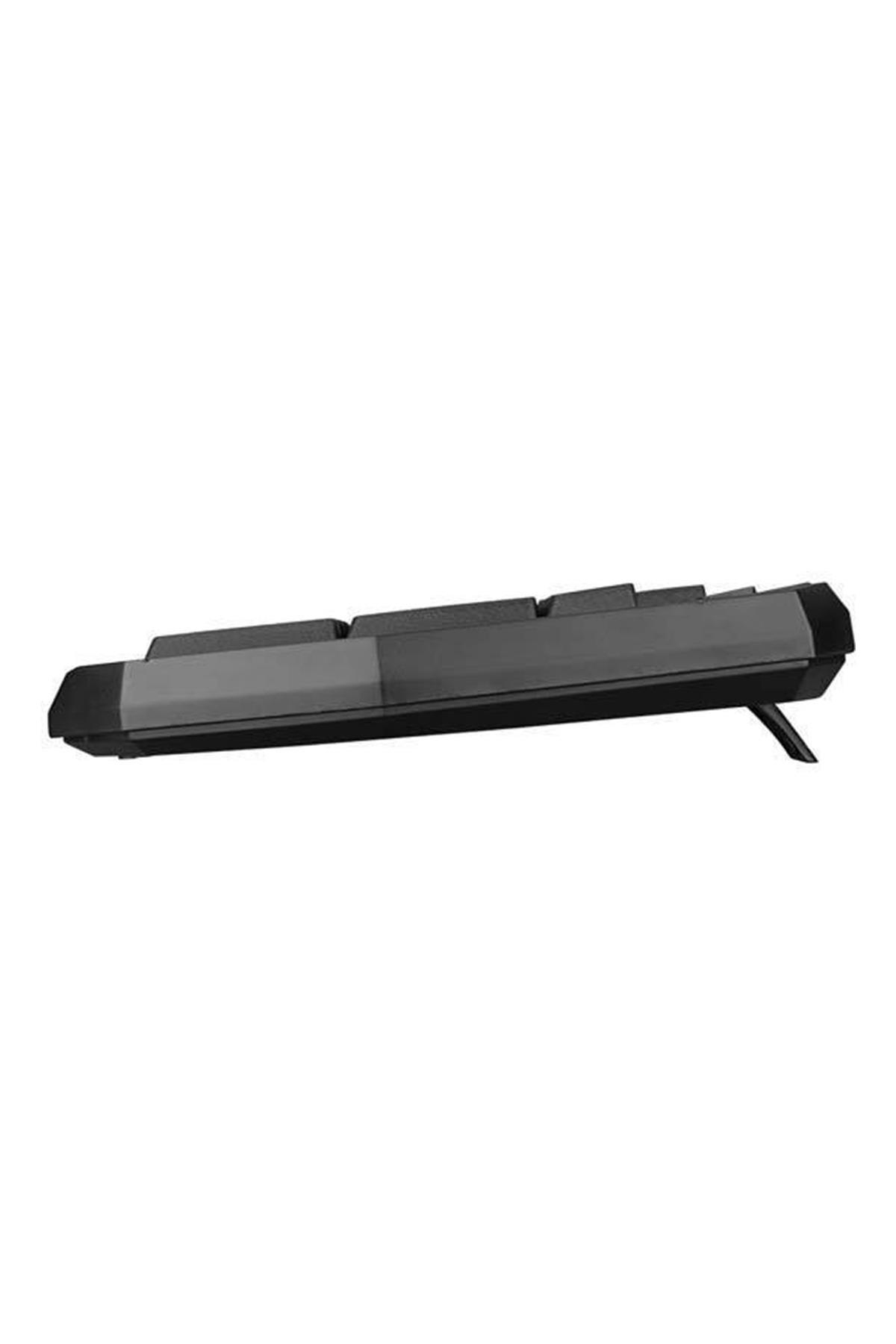 Siyah Everest Kmx-86 Olivine Usb Gökkuşağı Zemin Aydınlatmalı Q Klavye Ve Mouse Set