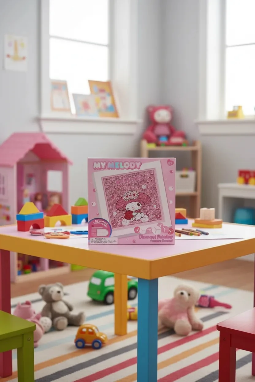 Sanrio Lisanslı Renkli Yaz Plajı Serisi Elmas Mozaik Puzzle - My Melody