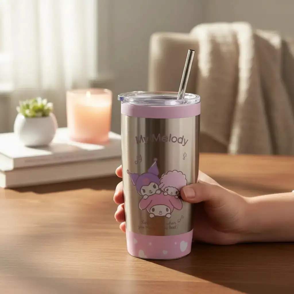 Sanrio My Melody Metal Pipetli Kapaklı Termos 530 ml | Miniso TR