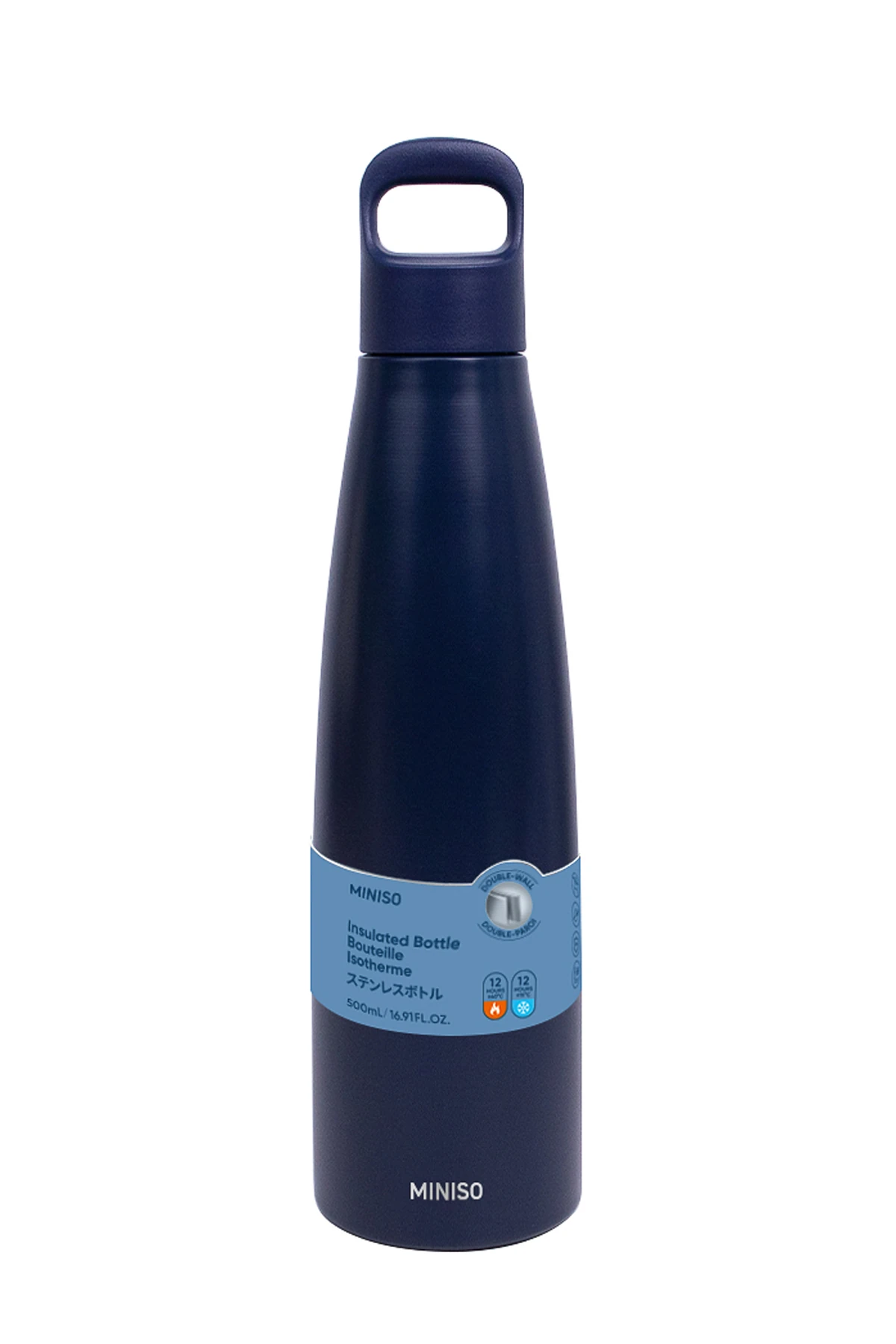 Miniso Lisanslı Renkli Kulplu Termos 500 mL – Çift Cidarlı