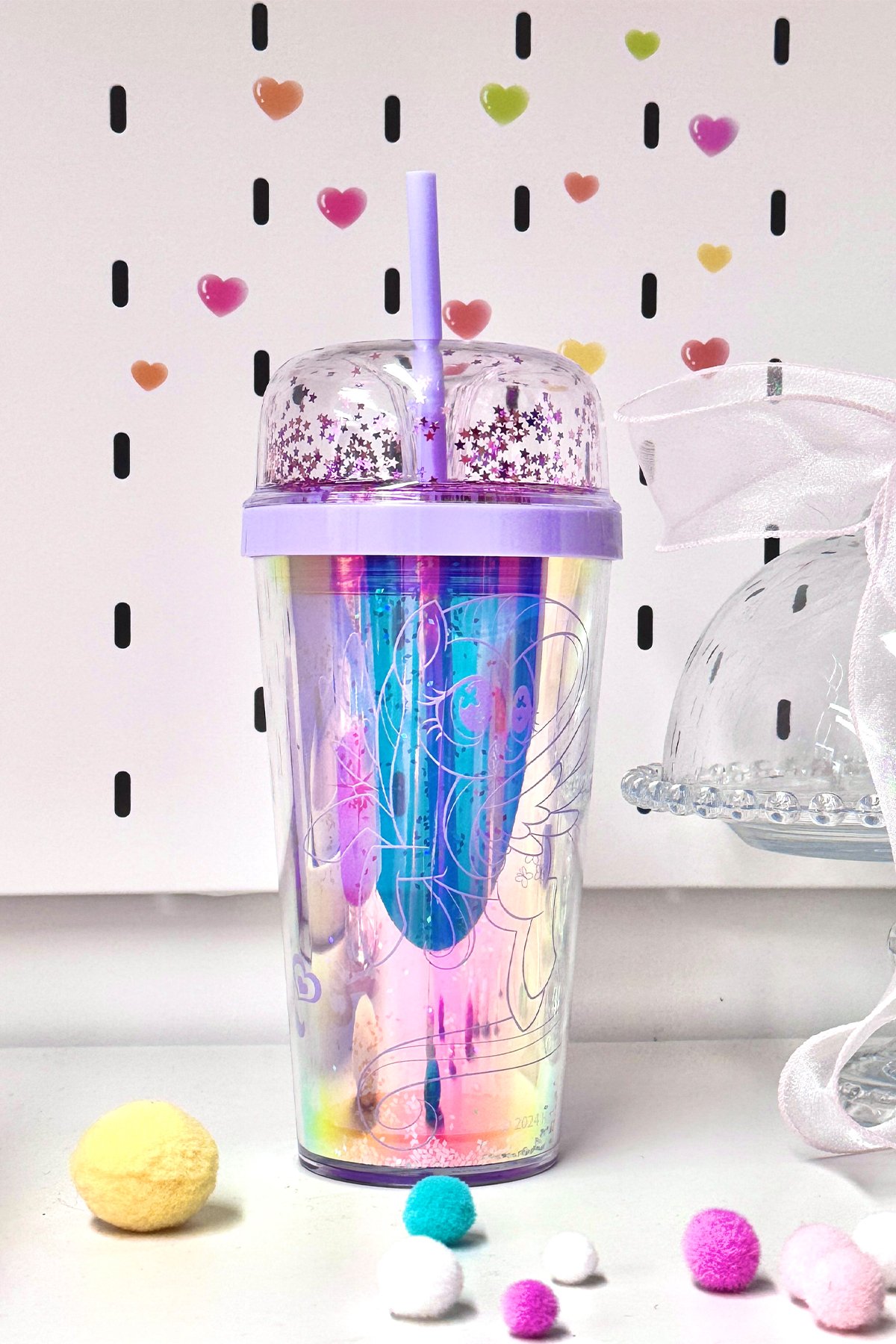 My Little Pony Lisanslı Çift Cidarlı Pipetli Su Şişesi 480ml