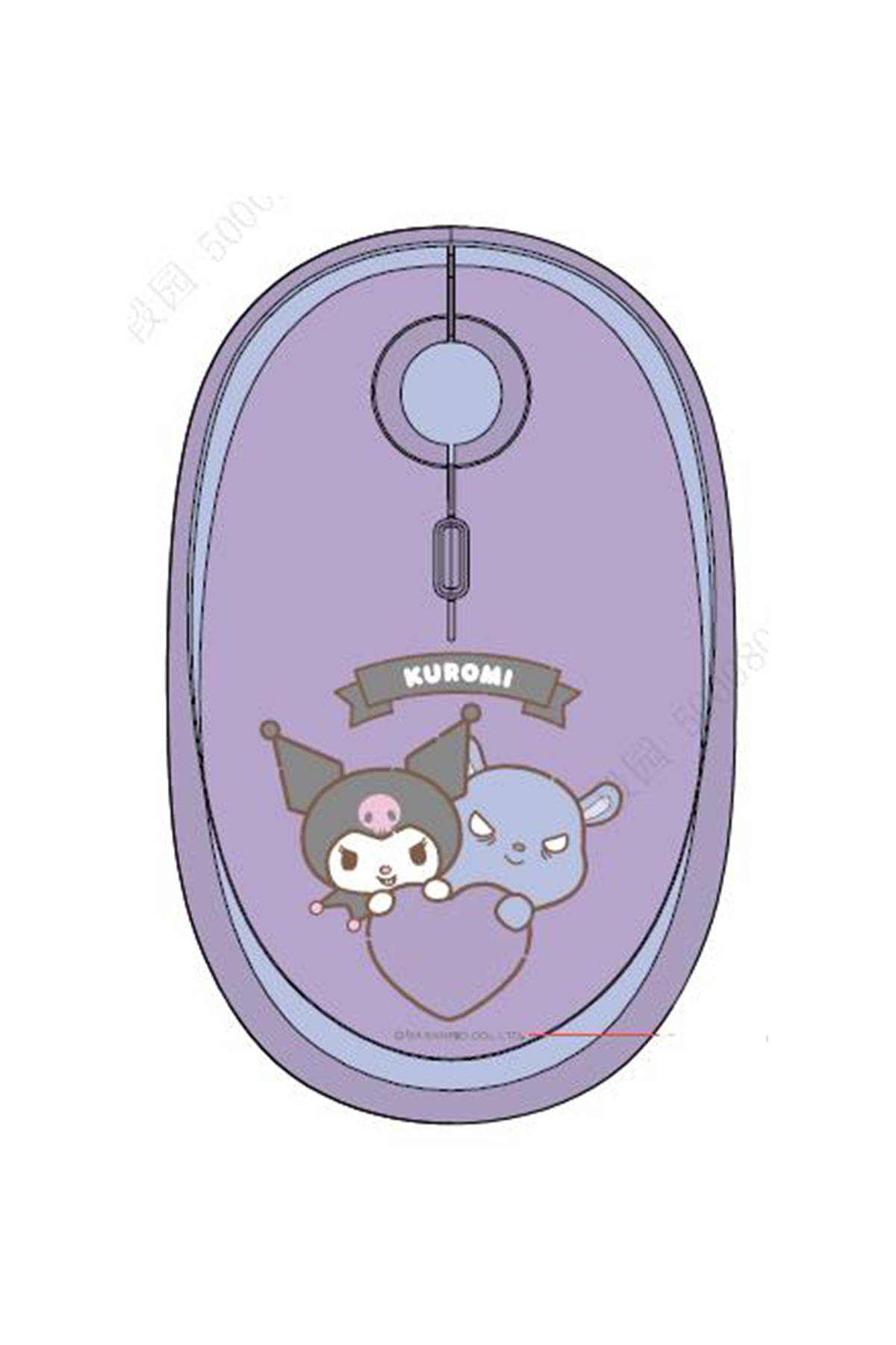 Sanrio Lisanslı Sessiz Mouse - Kuromi