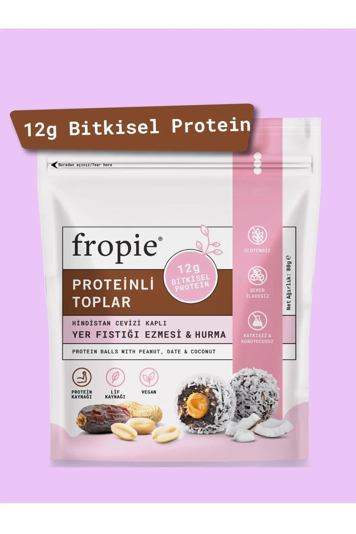 Fropıe - Yerfıstığı Ezmeli Protein Topları