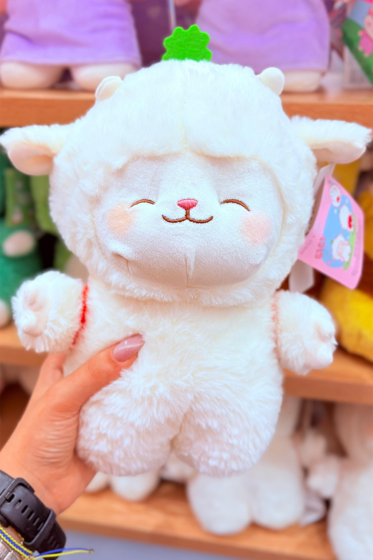 Kuzu Baa 26 Cm Sırt Çantalı Kuzu Peluş Oyuncak (Outlet)