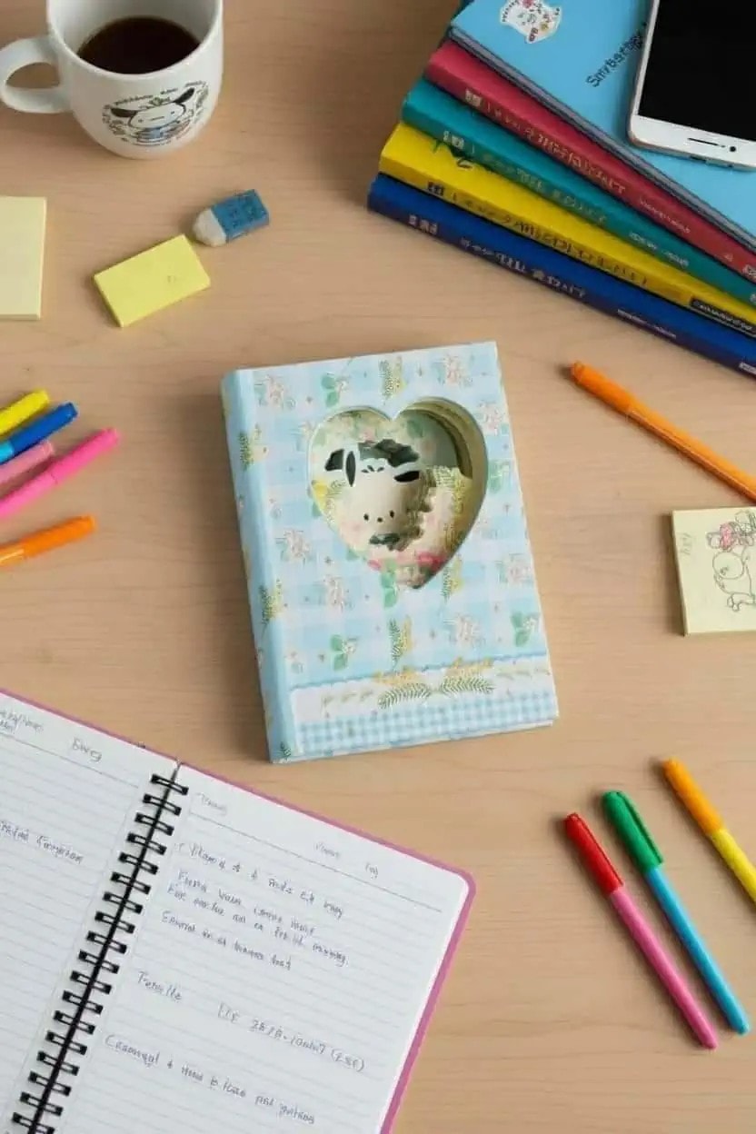 Sanrio Lisanslı Sert Kapak Not Defteri (96 Yaprak) - Pochacco
