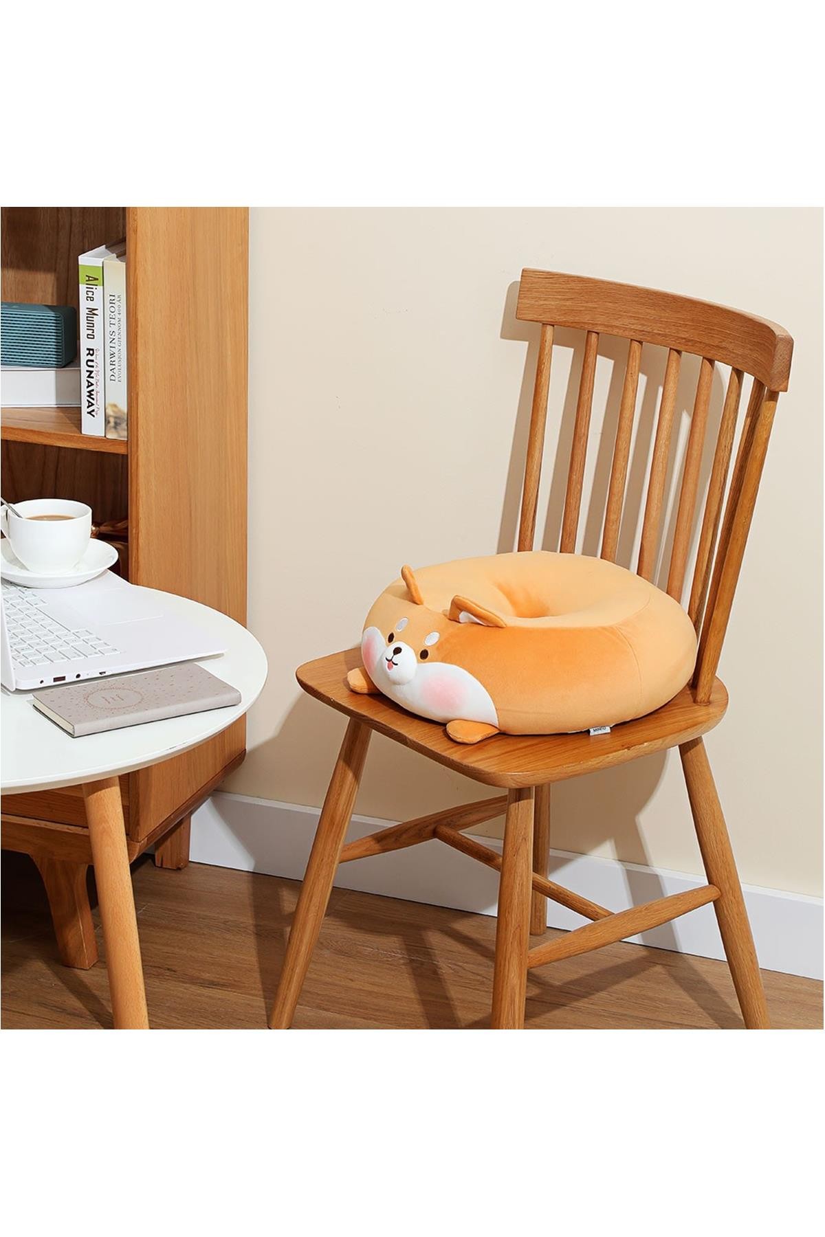 Sevimli Karakterler Serisi Simit Peluş Yastık - Shiba 38 Cm