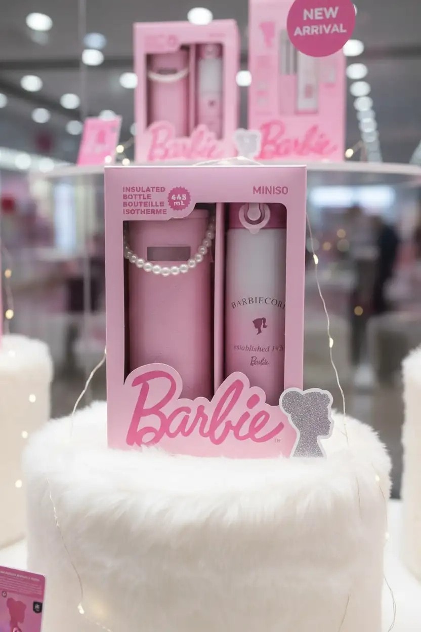 Barbie Lisanslı Çantalı Termos -445ml