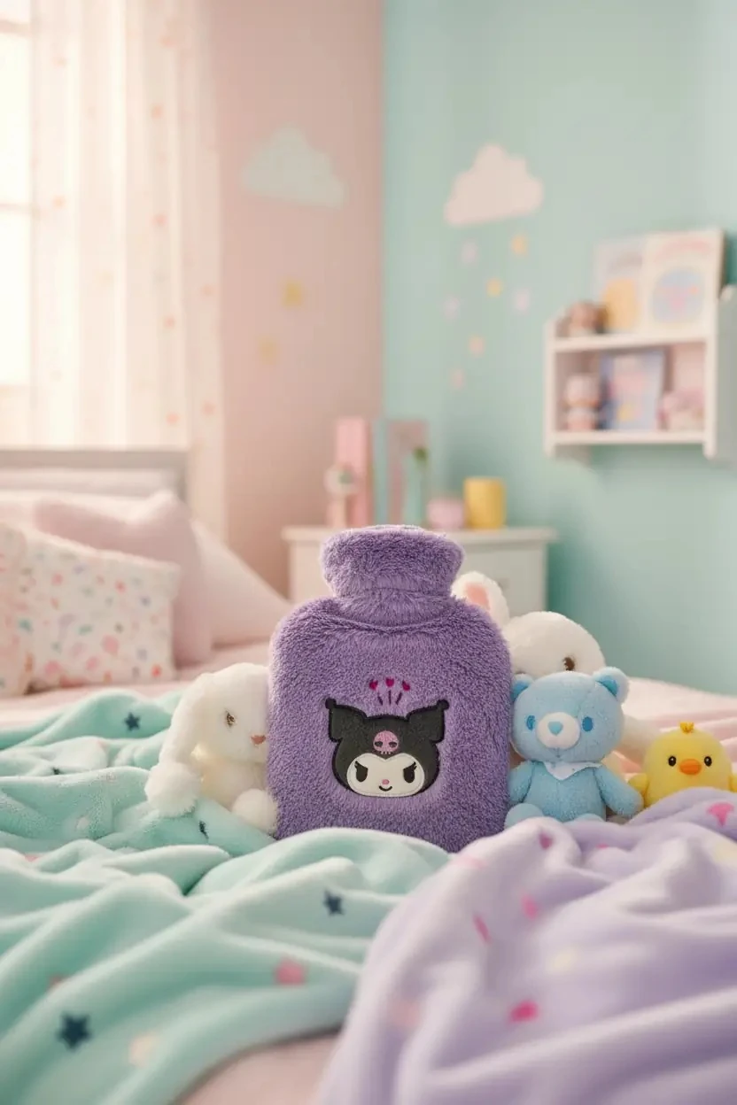 Sanrio Lisanslı Kuromi Sıcak Su Torbası