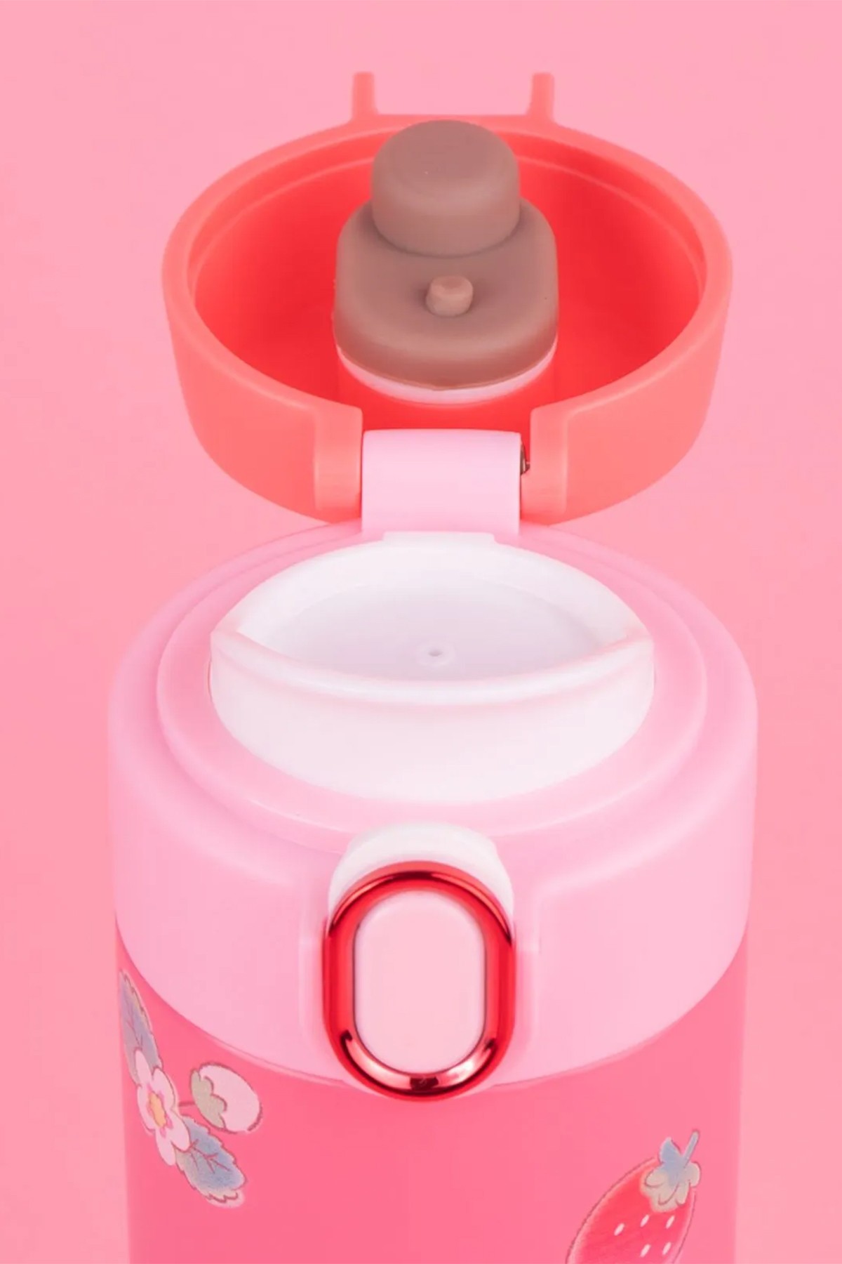 Sanrio Lisanslı Otomatik Kapaklı Termos (420ml) - Hello Kitty