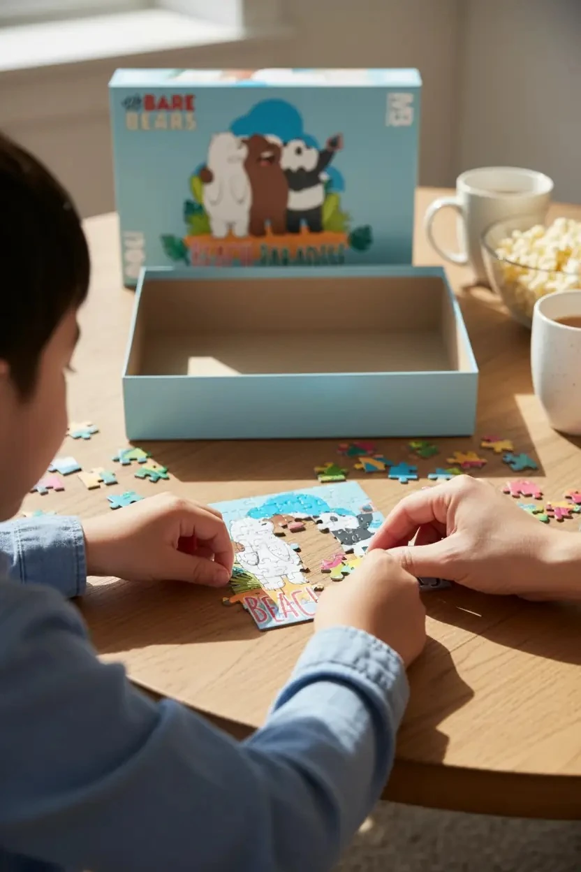 We Bare Bears Lisanslı 100 Parça Puzzle – Eğitici ve Renkli Çocuk ve Yetişkin Aktivite Seti