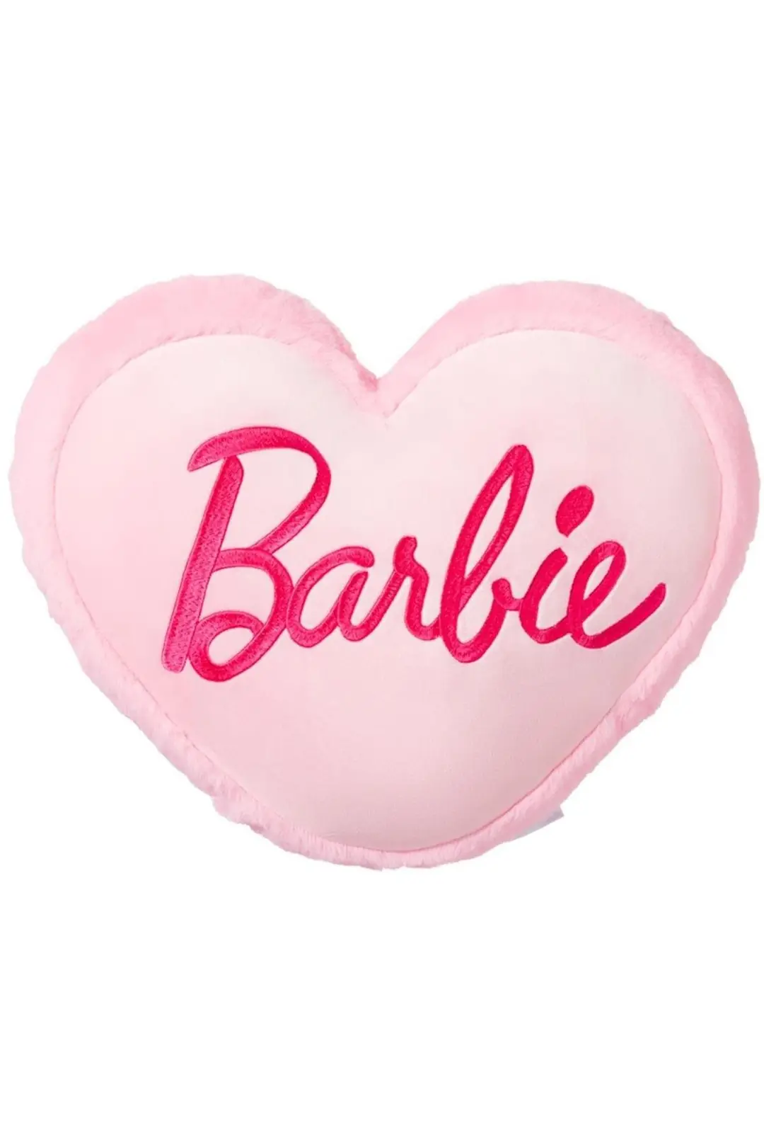 Barbie Lisanslı Kalp Şekilli Peluş Yastık 40cm | Miniso