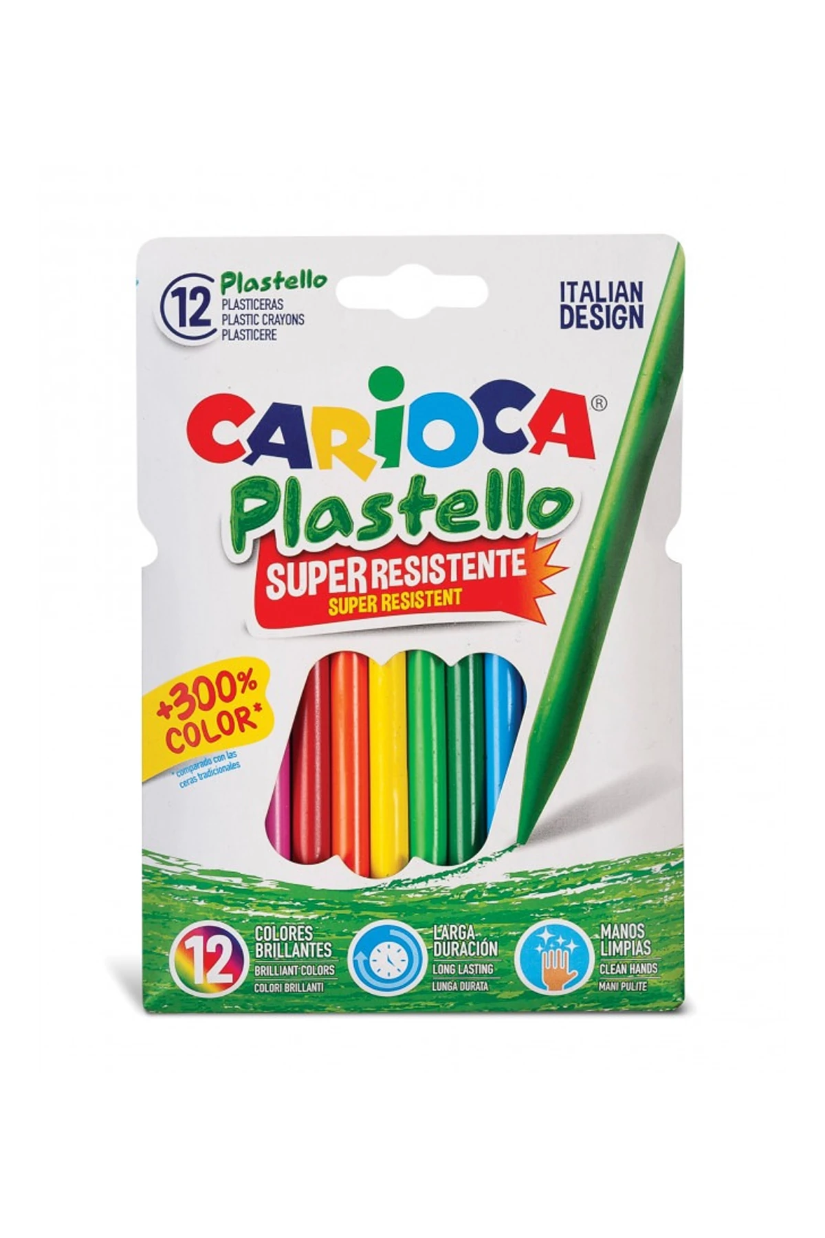 CARİOCA ELLERİ KİRLETMEYEN YIKANABİLİR PASTEL BOYA KALEMİ 12