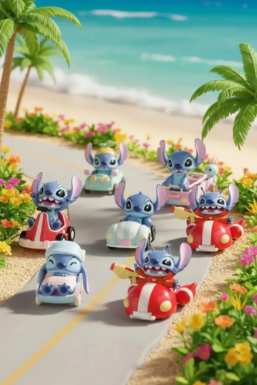 Disney Lisanslı Stitch Sürpriz Figür Kutu – Koleksiyonluk Araçlı Seri