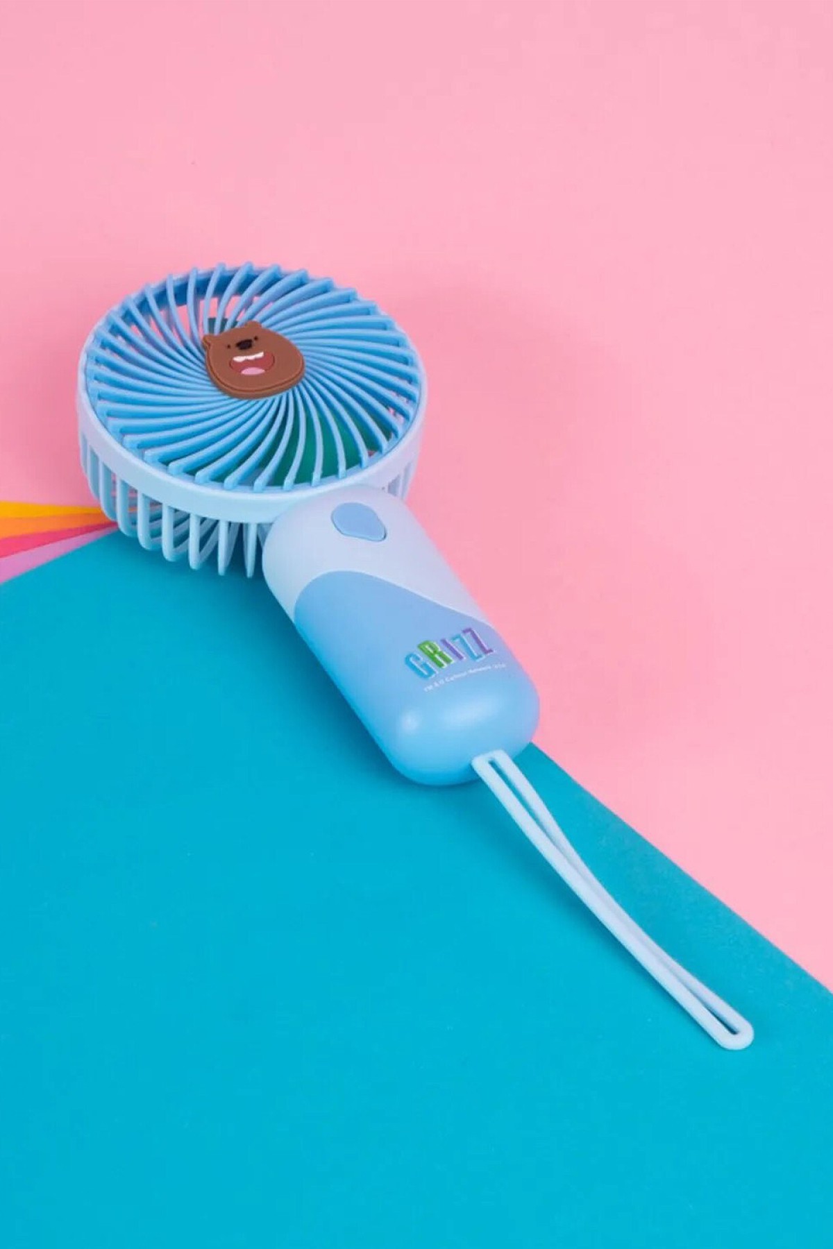 We Bare Bears Lisanslı Mini Fan - Boz Ayı