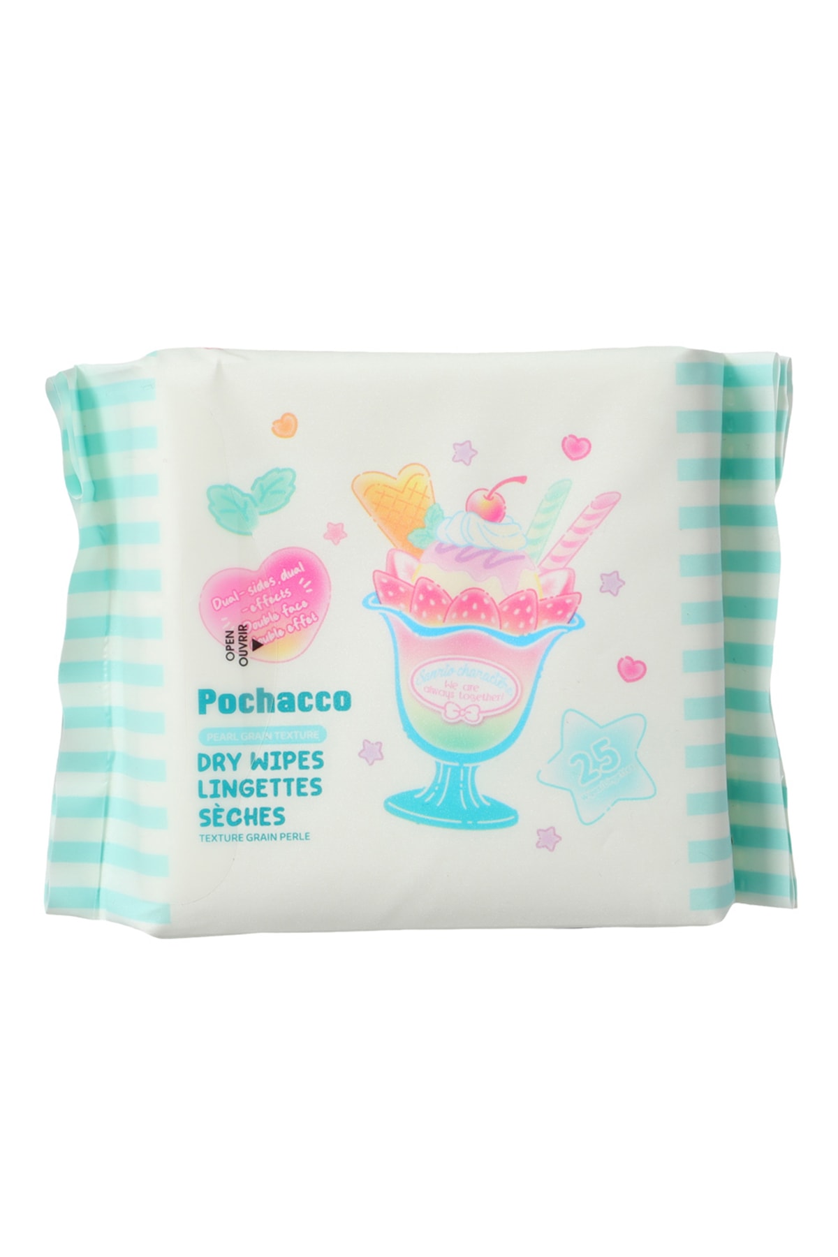 Sanrio Lisanslı Pochacco  İnci Dokulu Kuru Mendil (25 Mendil)