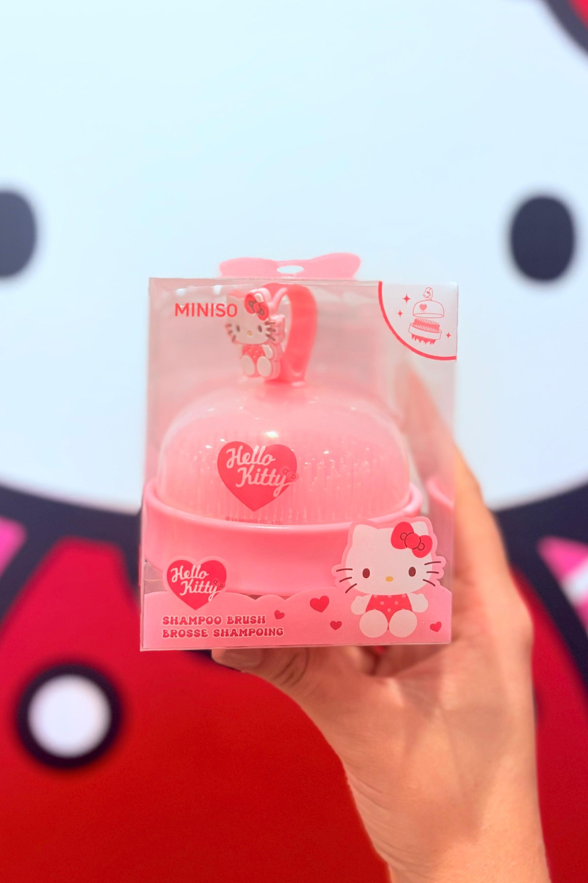 Sanrio Lisanslı Pembe Serisi Masaj Aleti Şampuan Fırçası