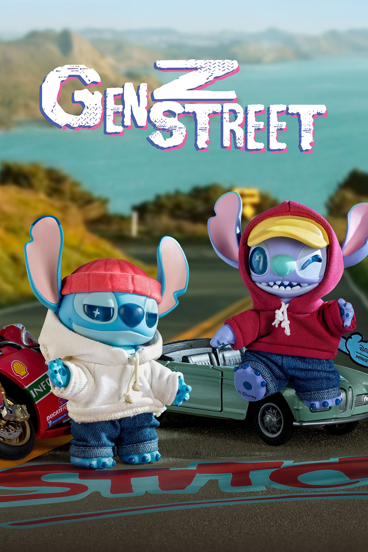 Disney Stitch Lisanslı GenZ Sokak Serisi Sürpriz Çanta Süsü -Anahtarlık - Blind Box