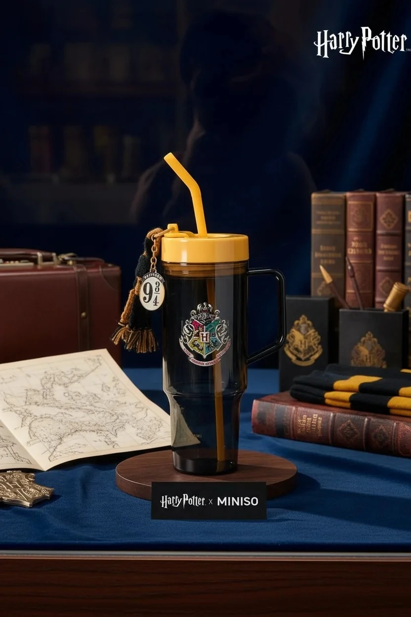 Harry Potter Lisanslı Kulplu Plastik Şişe (1250ml) - Hogwarts