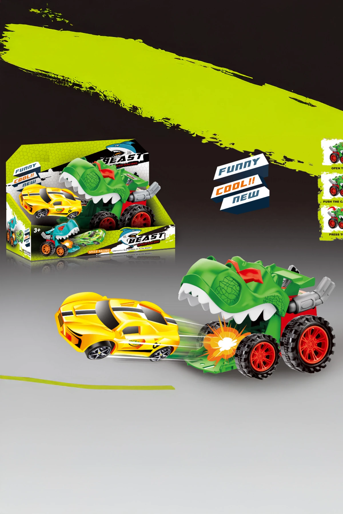 Atış Aracı Serisi (Dinozor 1 Parça)