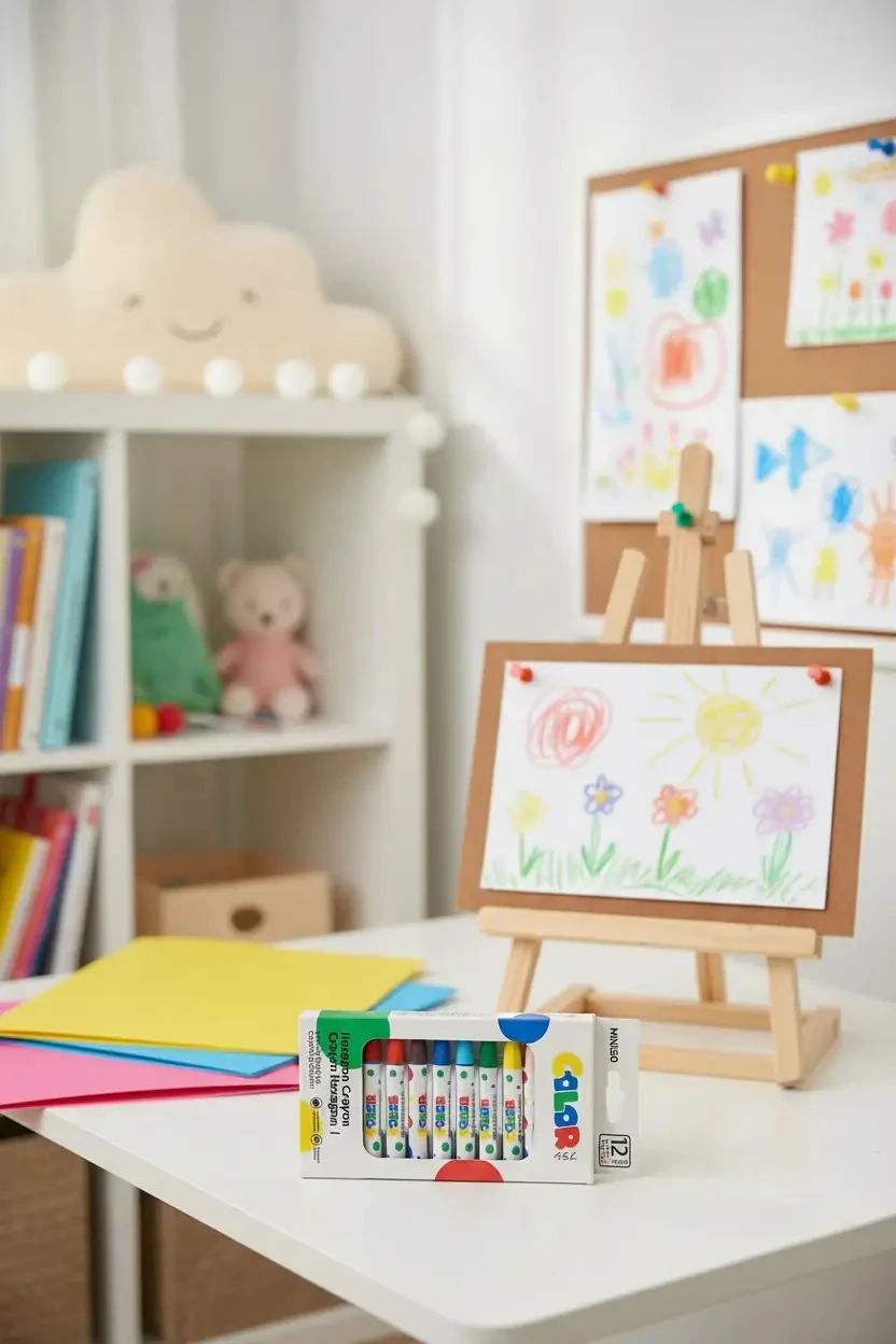 Polka Dot Serisi Altıgen Yağlı Pastel Seti (12 Renk)