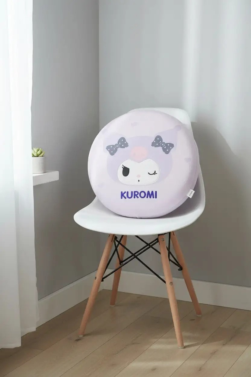 Sanrio Lisanslı Hafızalı Şekerleme Yastığı (Kuromi) 40Cm