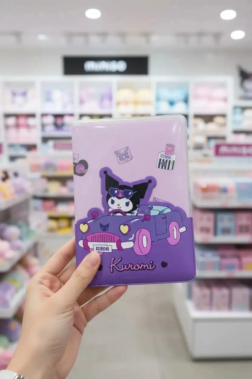 Sanrio Lisanslı Kuromi Pasaport Kılıfı
