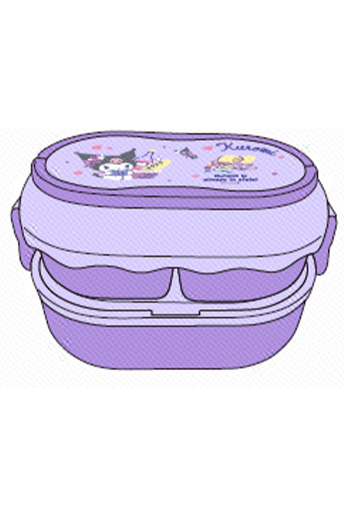 Sanrio Lisanslı Çift Katmanlı Askılı Yemek Kabı - 1600 ml