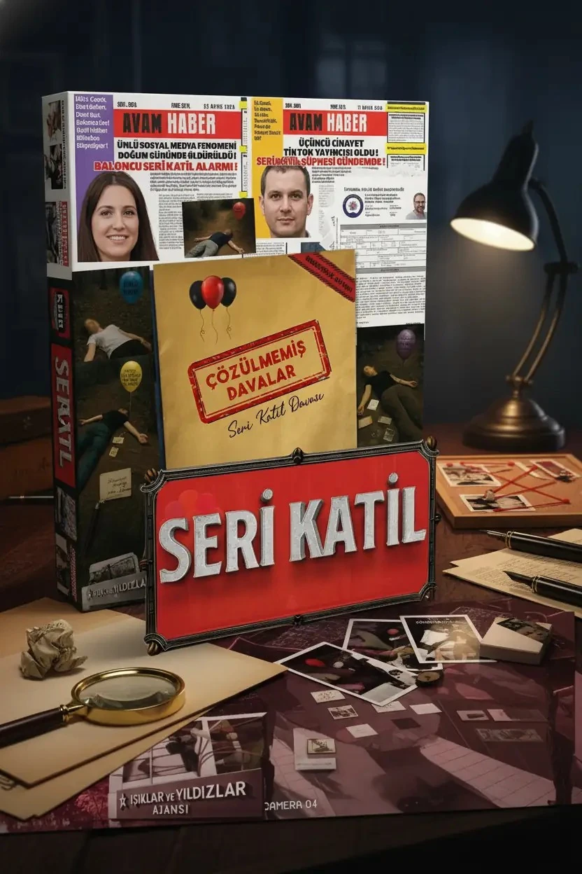 Çözülmemiş Davalar Seri Katil Davası – Dedektif Gizem Kutu Oyunu