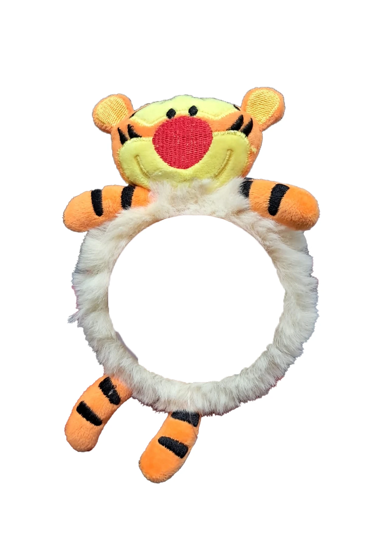 Kaplan Figürlü Peluş Saç Lastiği – Yumuşak Ve Eğlenceli Tasarım