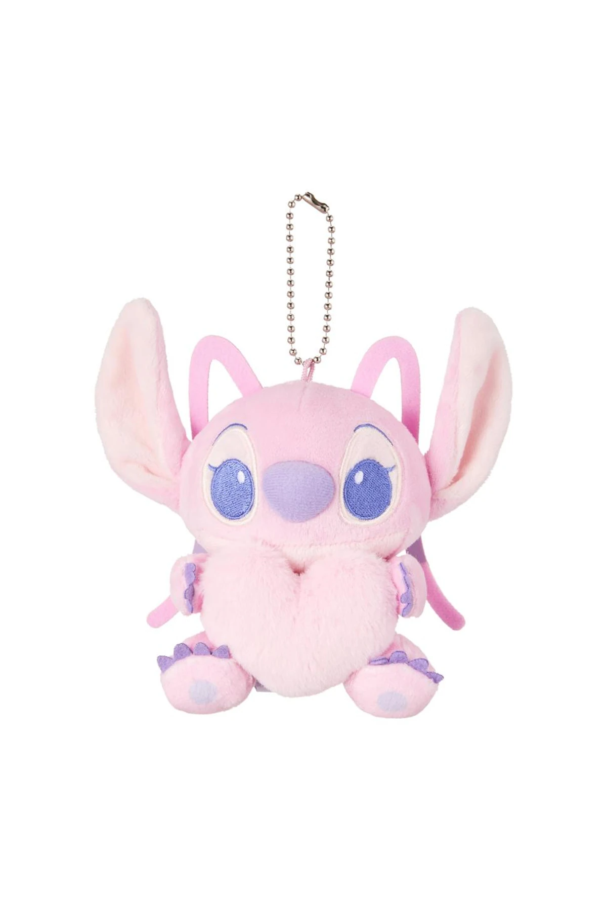 Disney Stitch Lisanslı Kalpli Peluş Oyuncak (Angel)