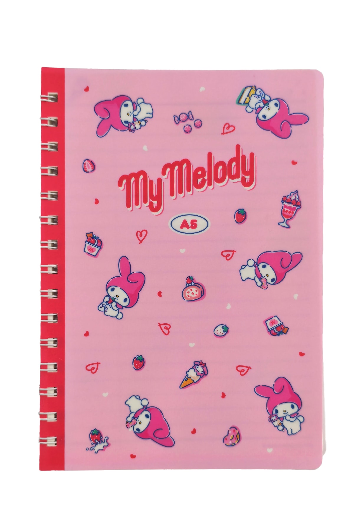 Sanrio Lisanslı My Melody Retro Koleksiyonu A5 PP Tel Ciltli Kitap (80 Sayfa)