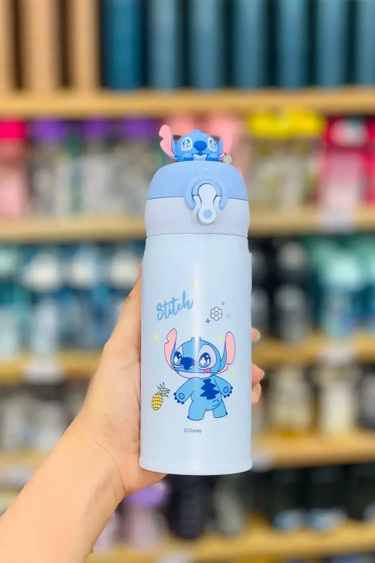 Disney Lilo&Stitch Lisanslı Parti Serisi Ananas Figürlü Termos