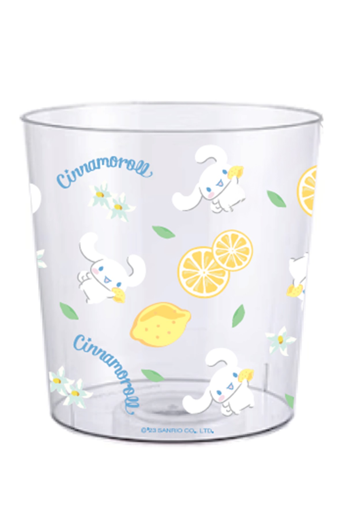 Sanrio Lisanslı Çiçek Desenli PET Şeffaf Çöp Kovası (L) - Cinnamoroll