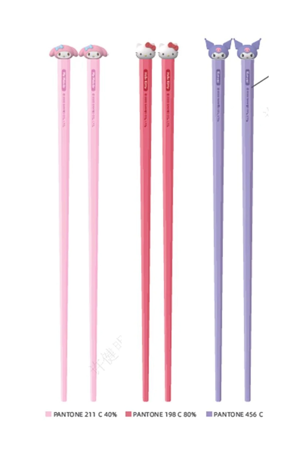 Sanrio Lisasnlı Mini Figürlü Yemek Çubuğu - Chopstick (Outlet)