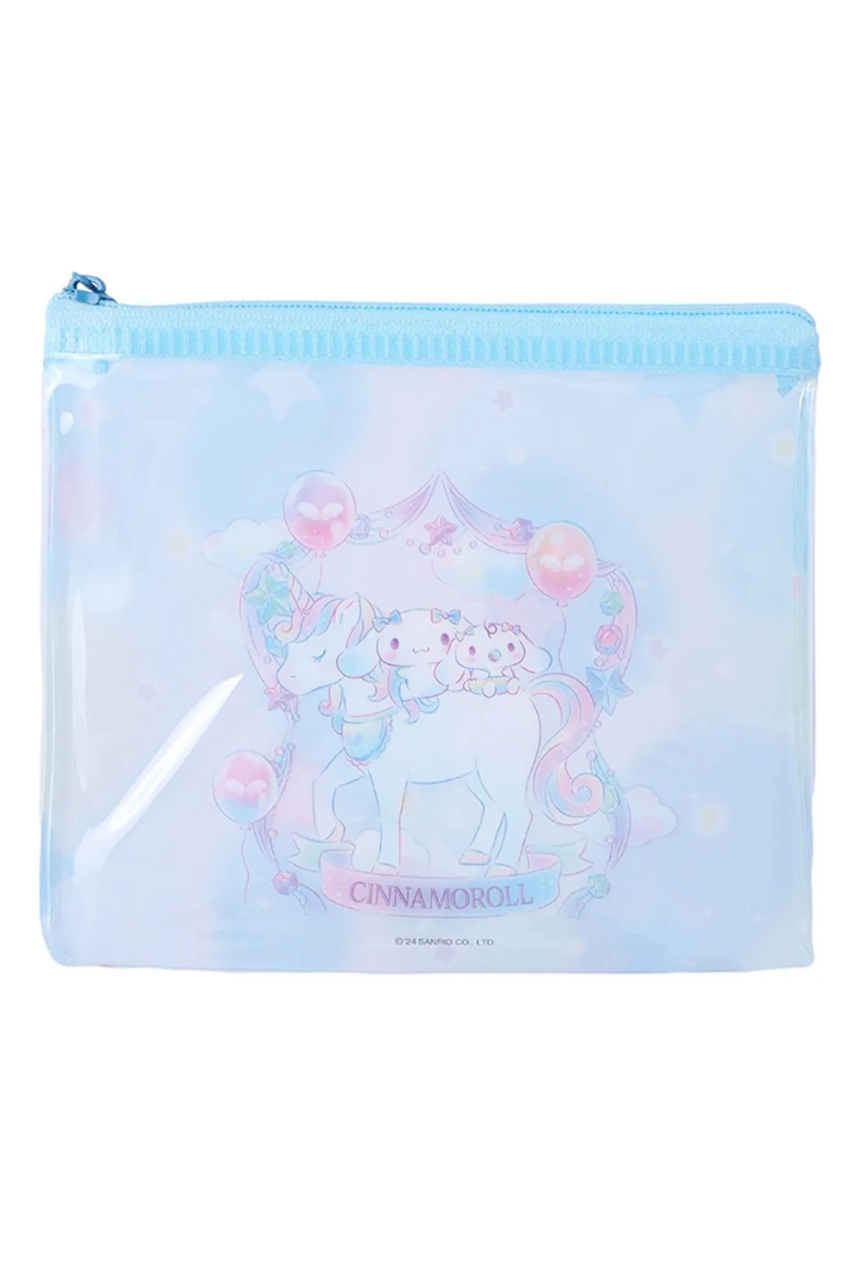 Sanrio Lisanslı Pvc Şeffaf Kalemlik (14*12Cm) - Cinnamoroll