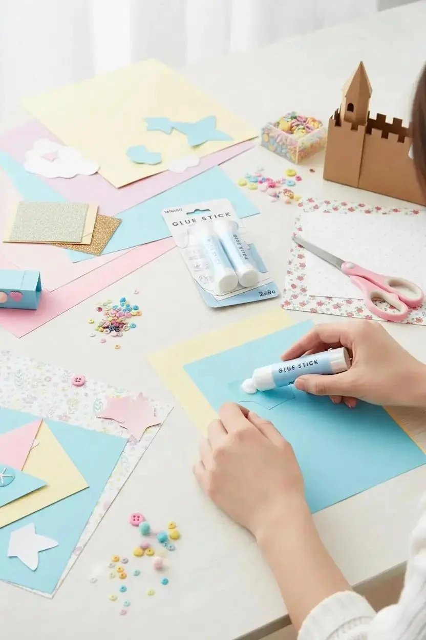 Miniso Lisanslı Basic Serisi Stick Yapıştırıcı Tutkal Çubuğu 2'li Set 9 g – Pratik Güçlü Formül
