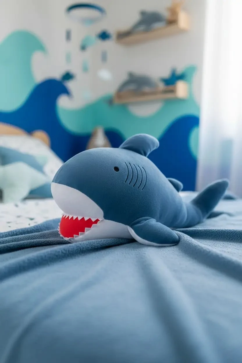 Köpekbalığı Peluş Oyuncak – Yumuşacık Sarılmalık Uyku Arkadaşı