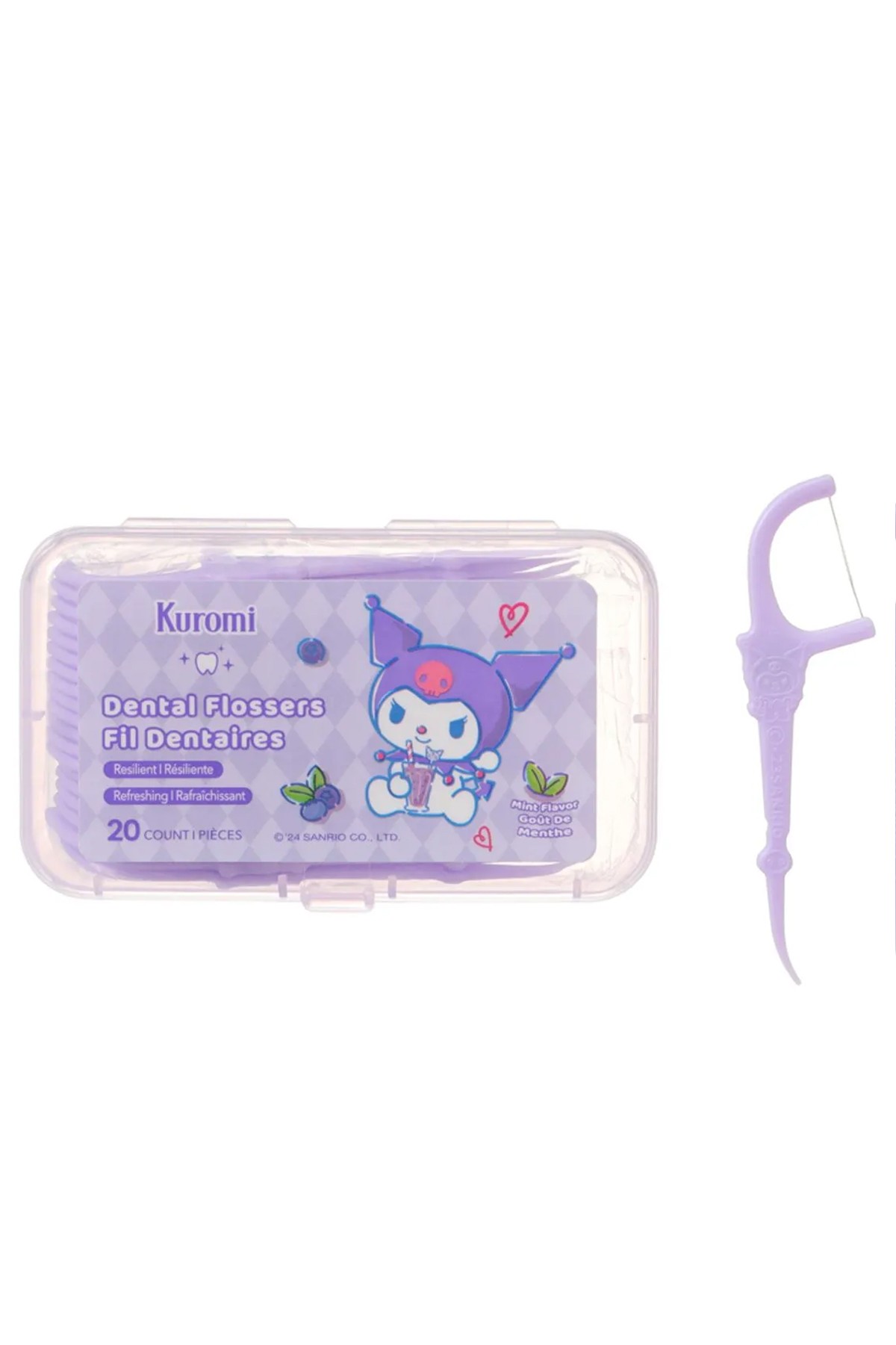 Sanrio Lisanslı Ultra İnce Nane Aromalı Kürdan Tipi Diş İpi (20x3 Adet)