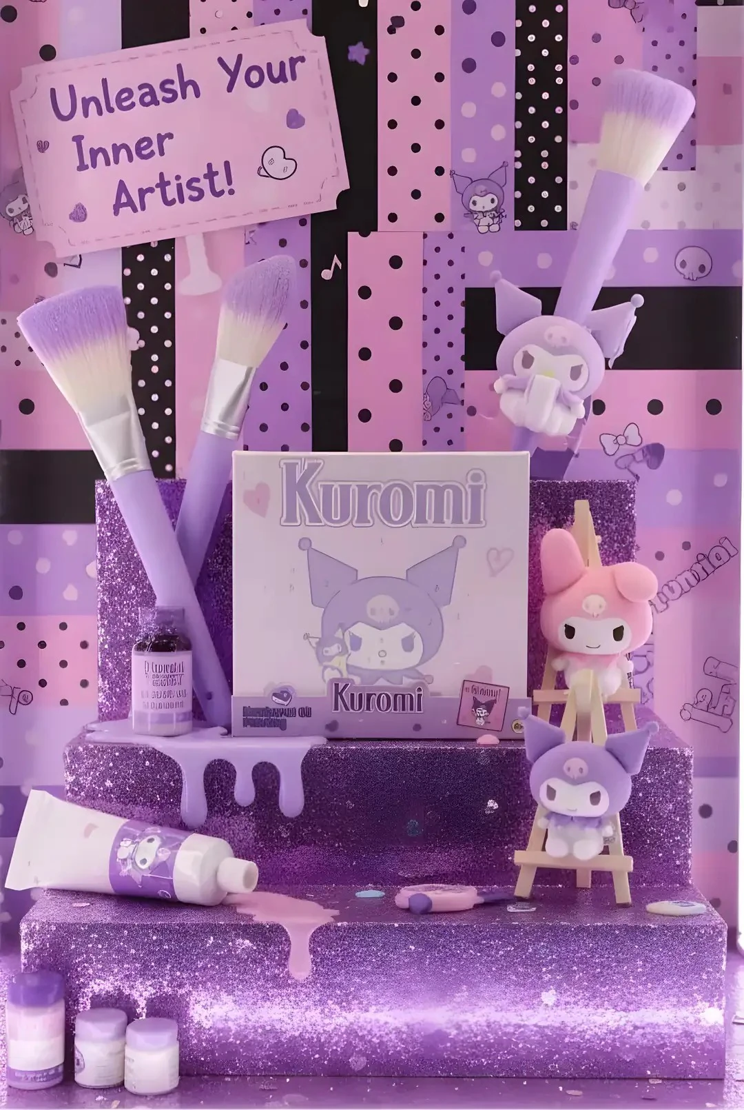 Sanrio Lisanslı Tatlı Koleksiyonu Numaralı Yağlıboya Tablo