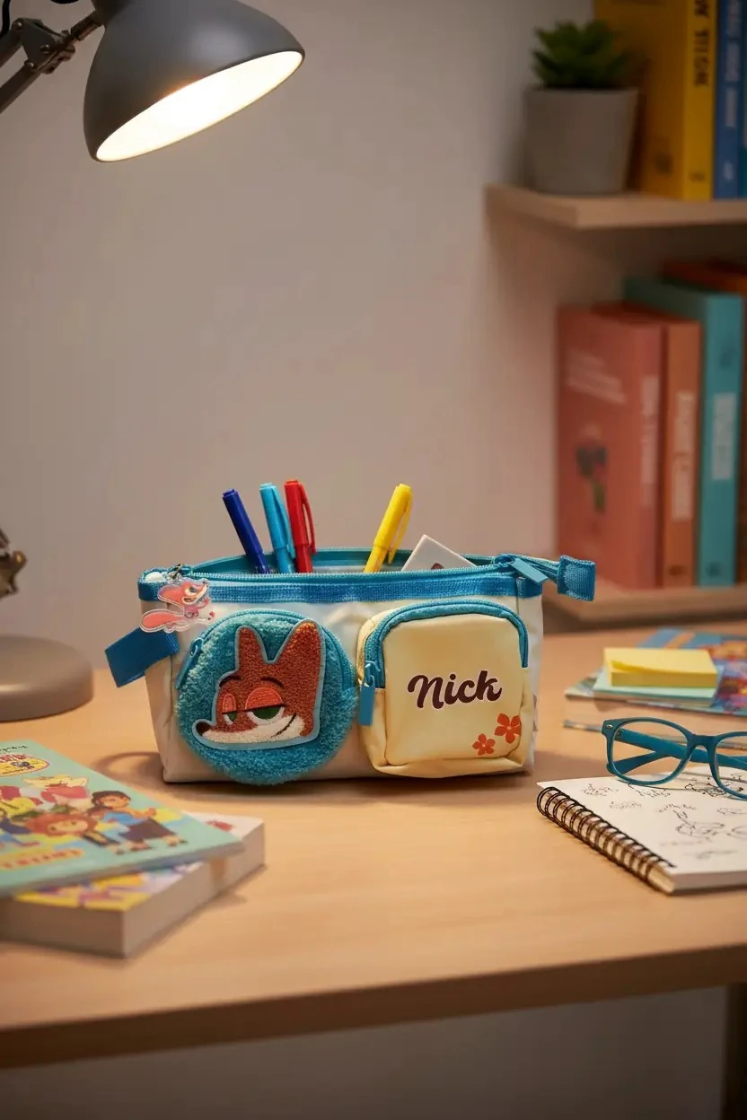 Disney Lisanslı Zootropolis 22 Cm Kalemlik – Çok Bölmeli Nick Wilde Model