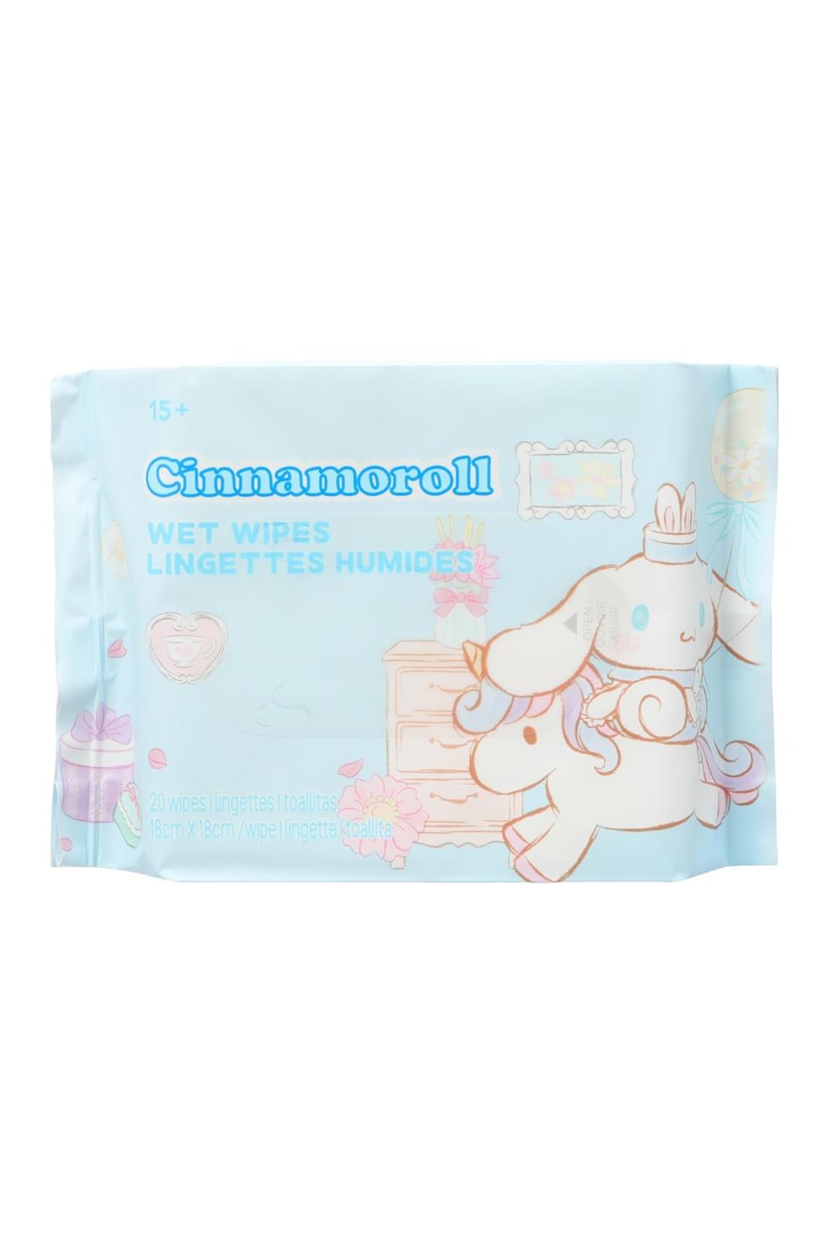 Sanrio Lisanslı Cinnamoroll Islak Mendil (20 Mendil)