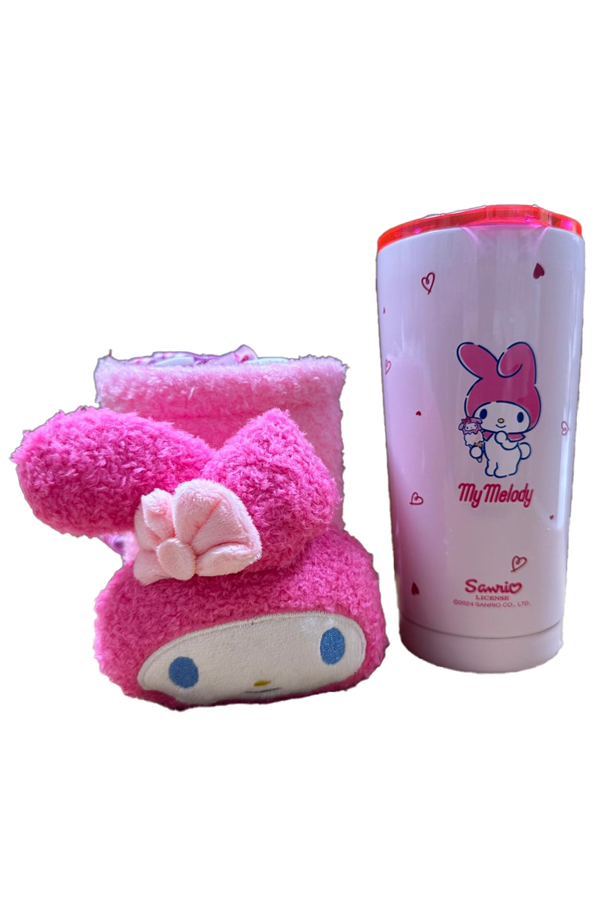 Sanrio Lisanslı  My Melody Paslanmaz Çelik Bardak (Dekoratif Kılıflı) 550 mL