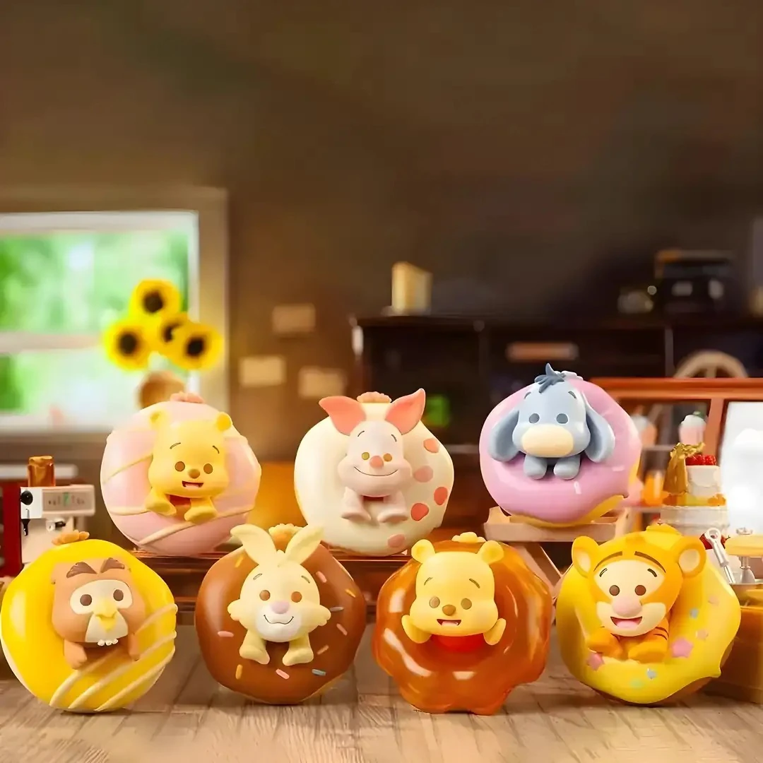 Disney Winnie The Pooh Lisanslı Donut Serisi Sürpriz Figürlü Kutu - Blind Box