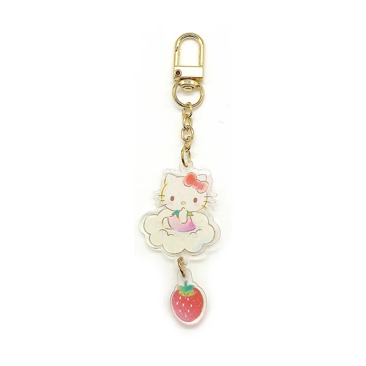 Sanrio Lisanslı Çilek Serisi Akrilik Anahtarlık - Sevimliliği Yanınızda Taşıyın