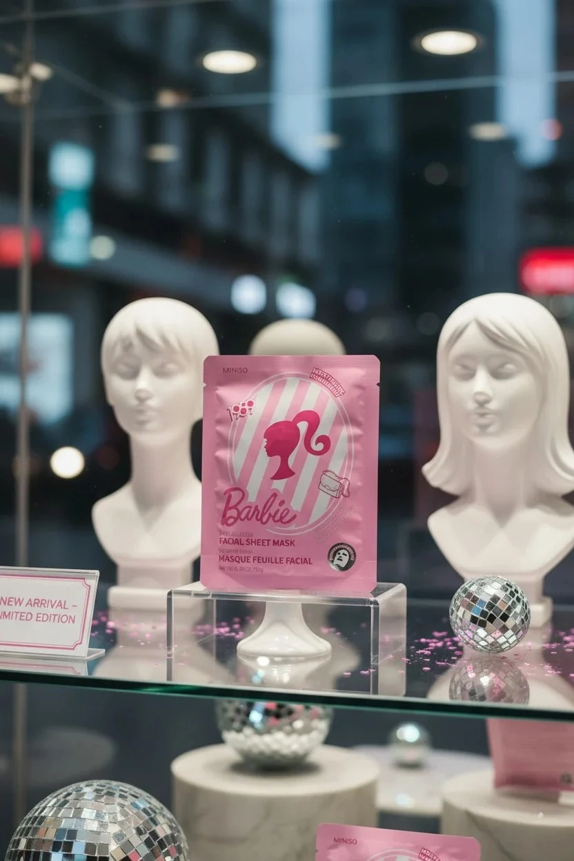 Barbie Lisanslı Kağıt Yüz Maskesi - Hyaluronic Asit