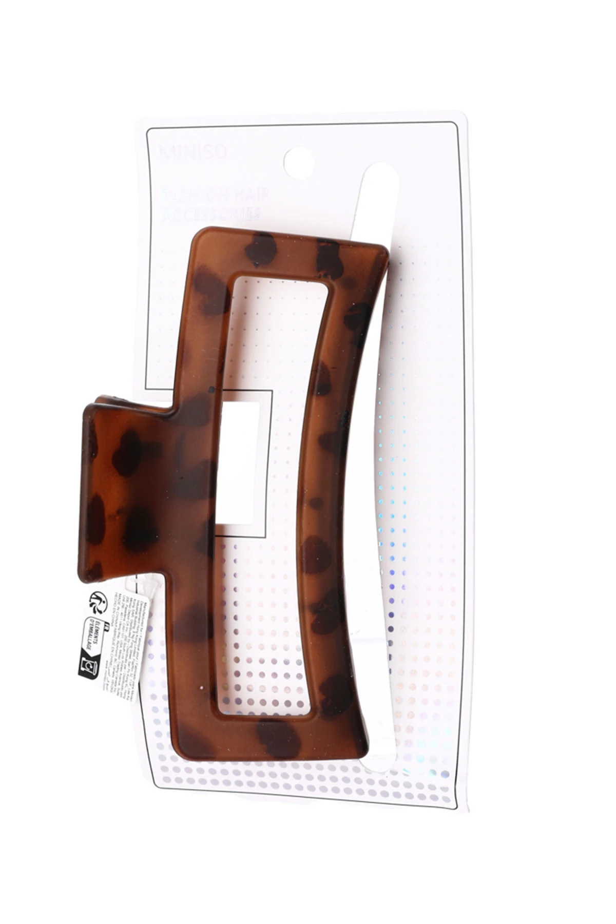 13 Cm Transparan Dikdörtgen Kıskaçlı Toka