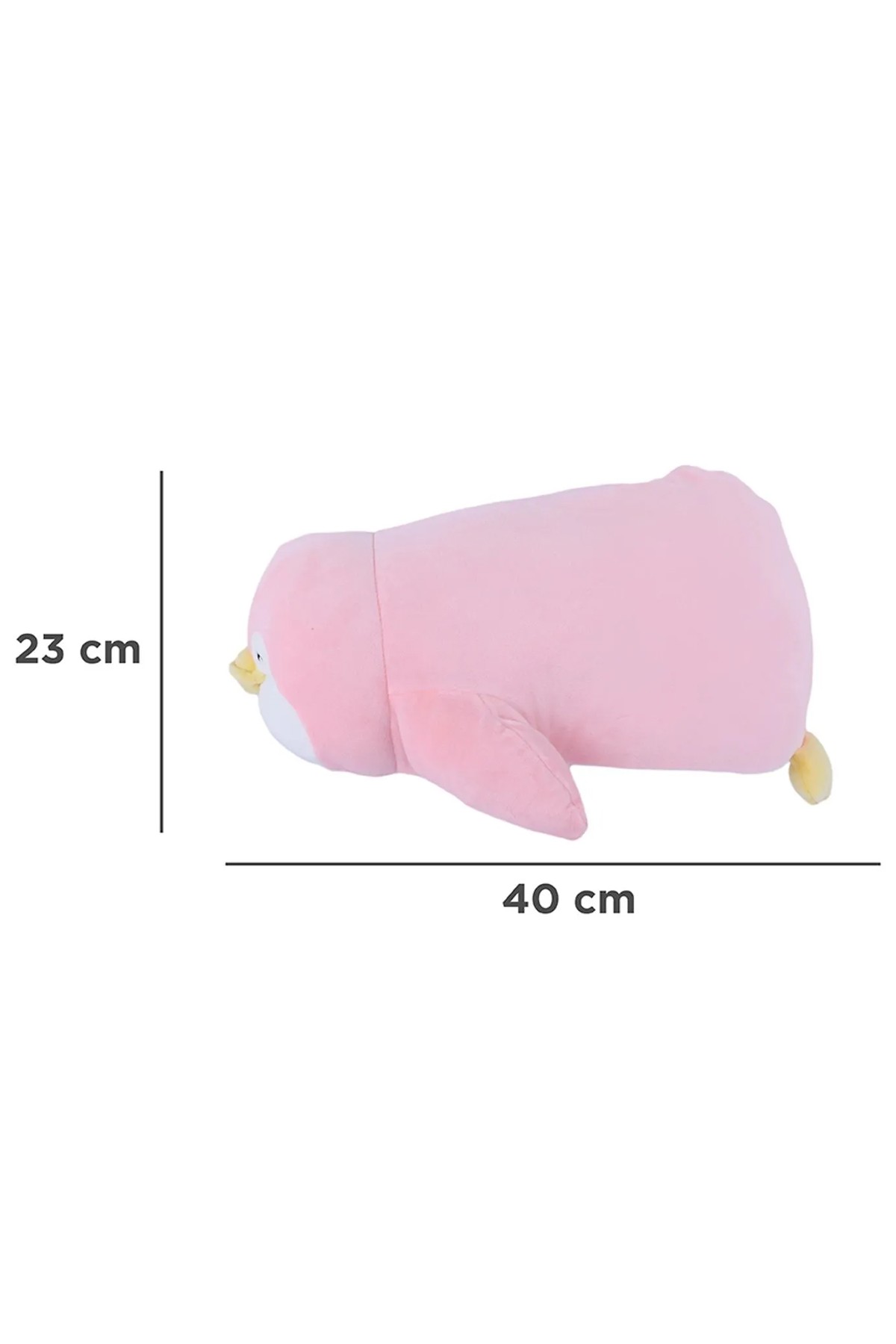 Uzanan Penguen Peluş Oyuncak (40cm) - Pembe