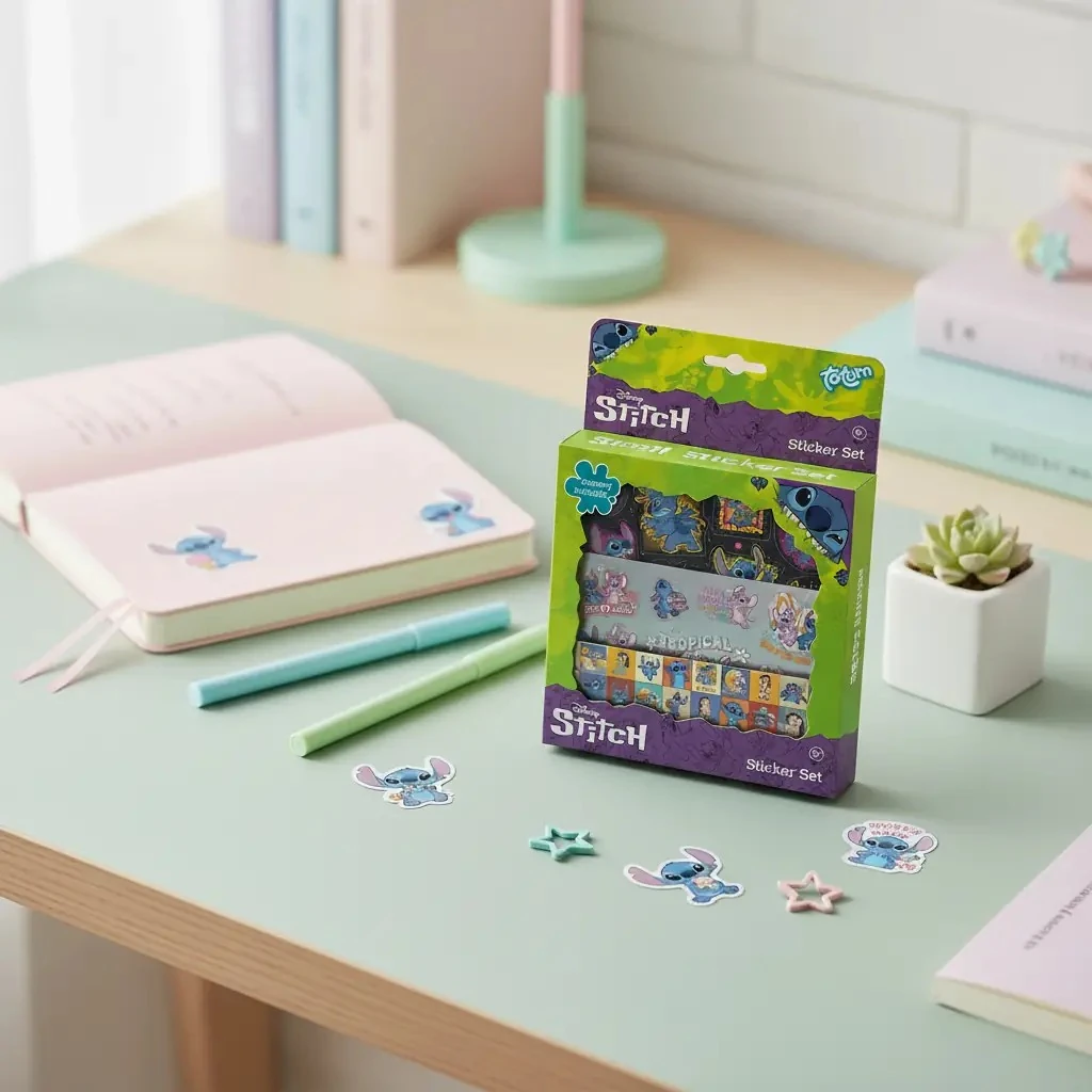 Taros Disney Lisanslı Stitch Sticker Seti – Renkli ve Eğlenceli