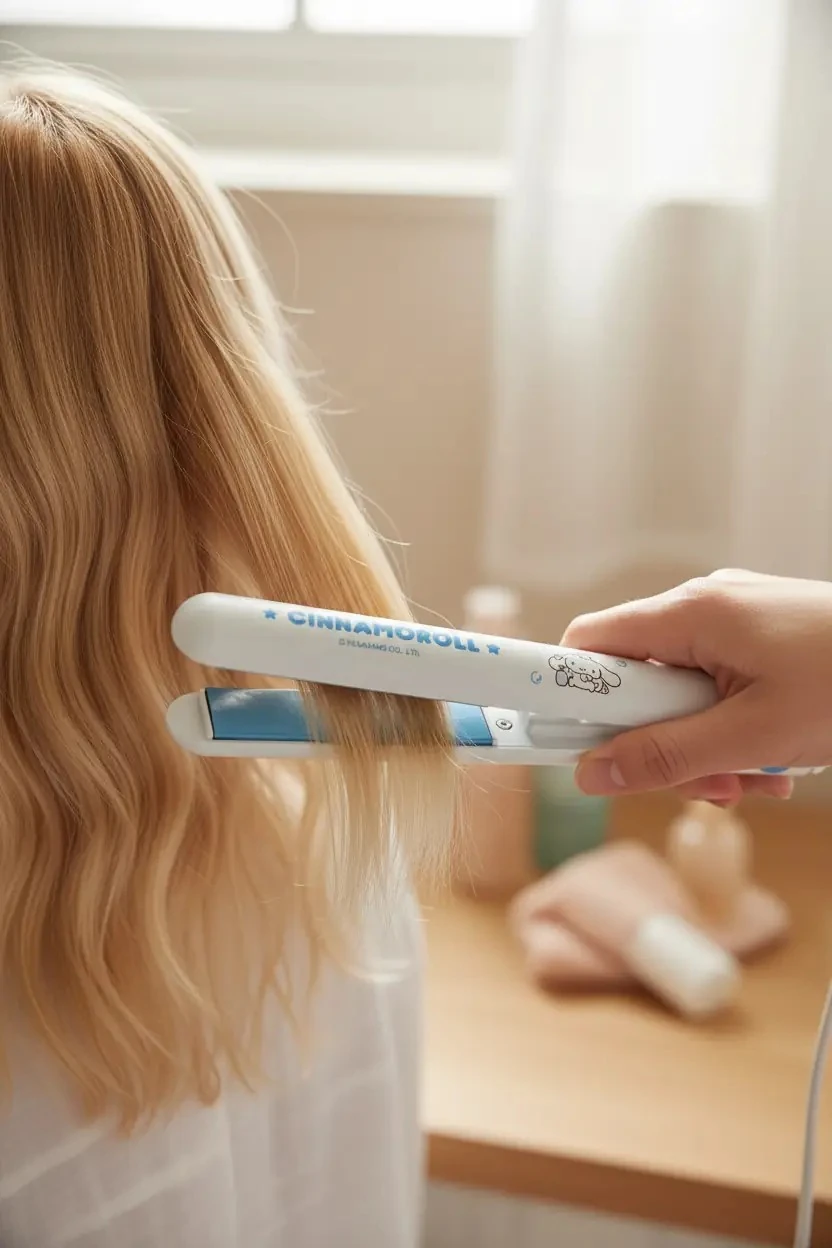 Sanrio Lisanslı Seyahat Boyu Mini Saç Düzleştirici (AB Fişi)