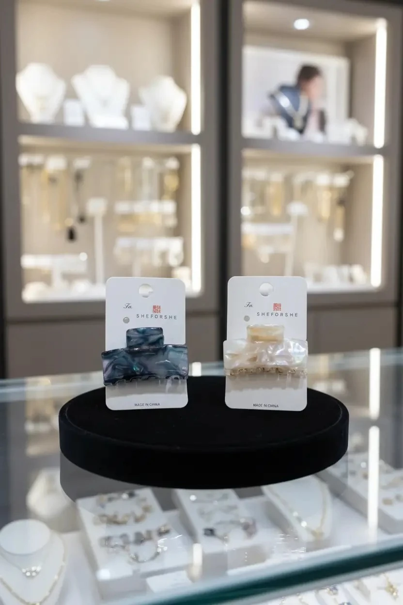 Akrilik Küçük Mandal Tokalar Tekli